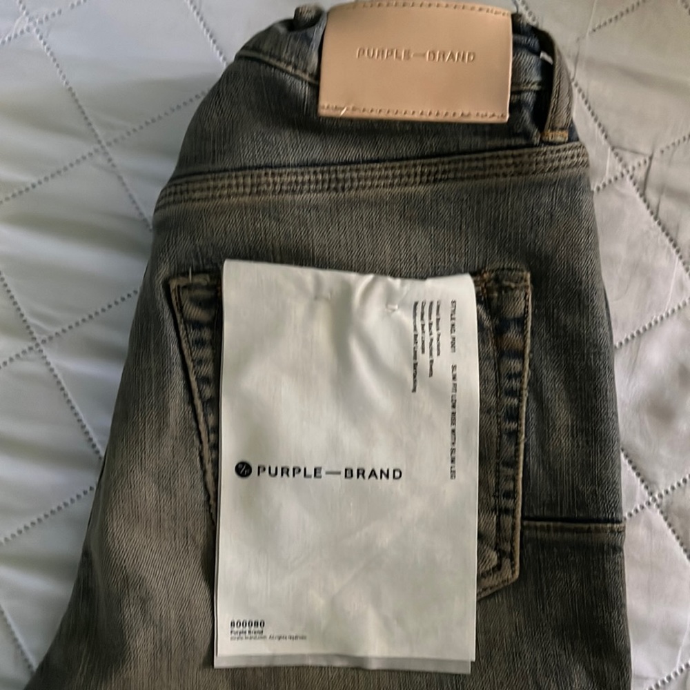 Brand new never worn , mens size 28 , they are the indigo oil spill ones .
